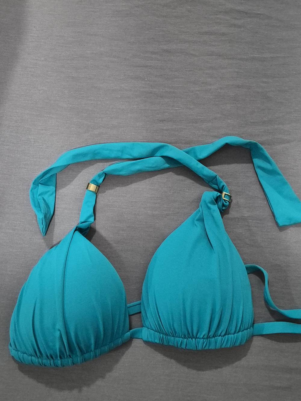 Ralph Lauren Teal Halter Bikini Top Size 6